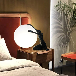 Humanoid Ball Holding Table Lamp Ledecoo