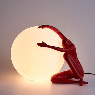 Humanoid Ball Holding Table Lamp Ledecoo