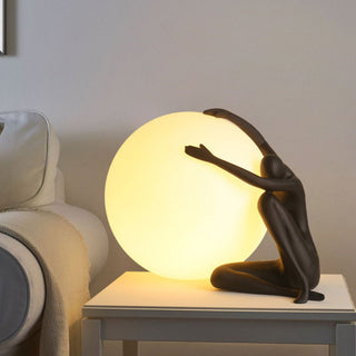 Humanoid Ball Holding Table Lamp Ledecoo