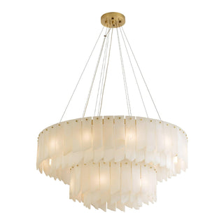 Alabaster Cascade Tiered Chandelier Arkstarhome