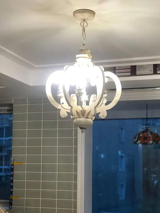 Antique White Style Chandelier Arkstarhome