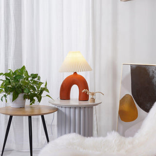 Arched Pleated Table Lamp Ledecoo