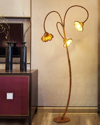 Artistic Lotus Leaf Floor Lamp Ledecoo