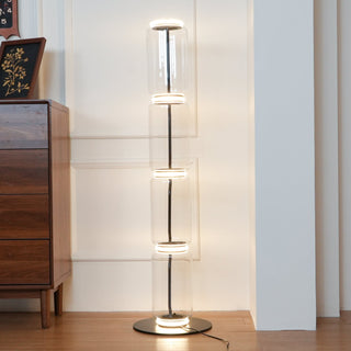 Bamboo Glass Floor Lamp Ledecoo