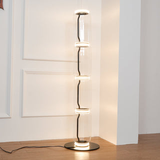 Bamboo Glass Floor Lamp Ledecoo