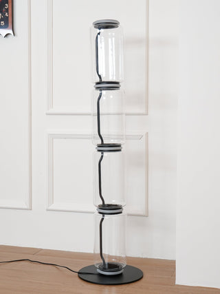 Bamboo Glass Floor Lamp Ledecoo