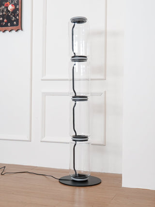 Bamboo Glass Floor Lamp Ledecoo