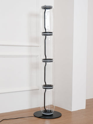 Bamboo Glass Floor Lamp Ledecoo