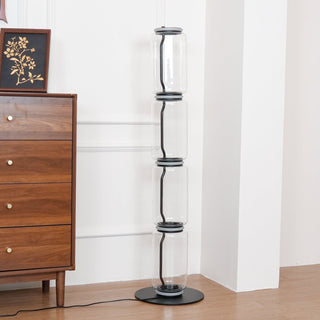 Bamboo Glass Floor Lamp Ledecoo