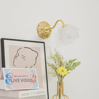 Brass Rose Wall Light Arkstarhome