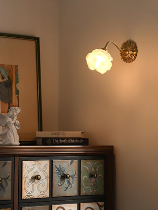 Brass Rose Wall Light Arkstarhome
