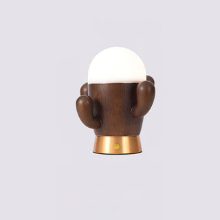 Wooden Cactus Table Lamp Ledecoo