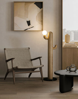 Cactus Wood Floor Lamp Ledecoo
