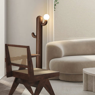 Cactus Wood Floor Lamp Ledecoo