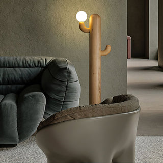 Cactus Wood Floor Lamp Ledecoo