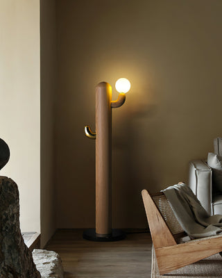 Cactus Wood Floor Lamp Ledecoo