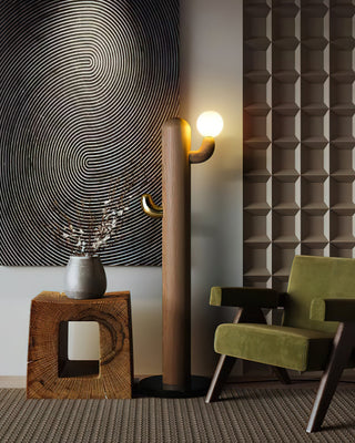 Cactus Wood Floor Lamp Ledecoo
