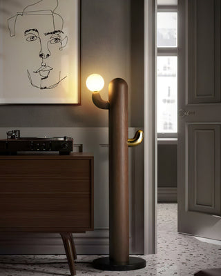 Cactus Wood Floor Lamp Ledecoo