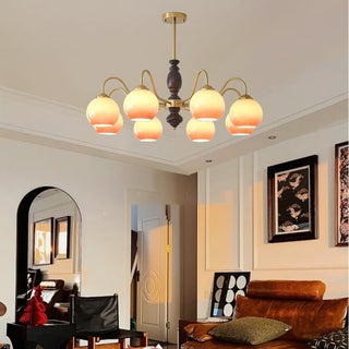Caramel Orb Chandelier Arkstarhome