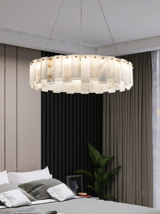Celestial Alabaster Round Chandelier Arkstarhome