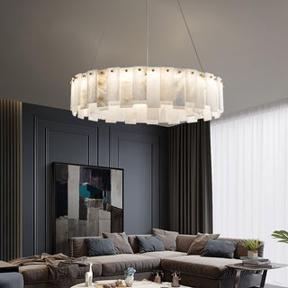 Celestial Alabaster Round Chandelier Arkstarhome