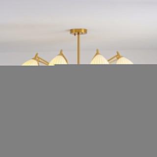 Ceramic Ribbed Chandelier Arkstarhome