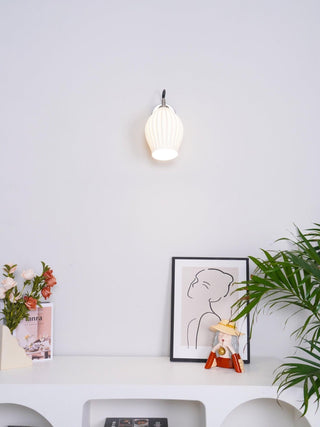 Ceramic Ribbed Wall light Arkstarhome