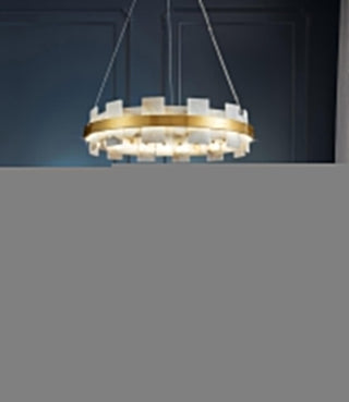Alabaster Halo Chandelier Arkstarhome