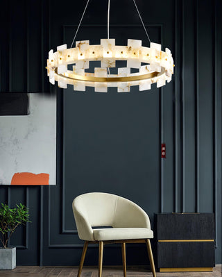 Alabaster Halo Chandelier Arkstarhome