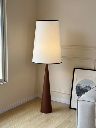 Faux Wood Conical Floor Lamp Ledecoo
