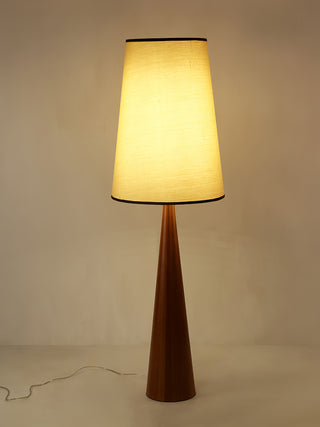 Faux Wood Conical Floor Lamp Ledecoo