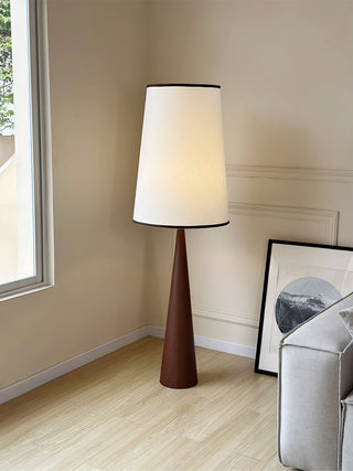 Faux Wood Conical Floor Lamp Ledecoo
