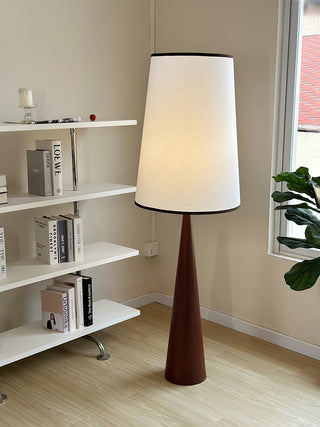 Faux Wood Conical Floor Lamp Ledecoo