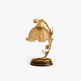 Cracked Glass Brass Table Lamp Ledecoo