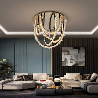 Crystal Corde Ceiling Light Arkstarhome