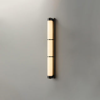 Cylindra Alabaster Brass Wall Light Arkstarhome