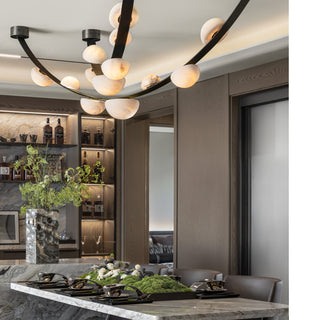 Dew Drops Alabaster Chandelier Arkstarhome