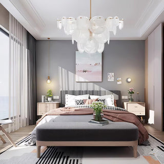 Brass Discs Cascading Chandelier Arkstarhome