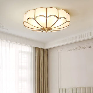 Flower Shape Glass Recessed Ceiling Light Arkstarhome