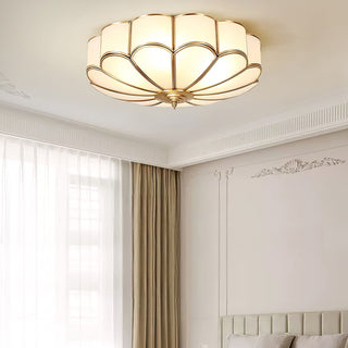 Flower Shape Glass Recessed Ceiling Light Arkstarhome