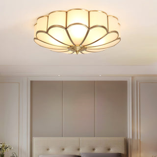 Flower Shape Glass Recessed Ceiling Light Arkstarhome