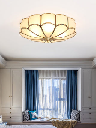 Flower Shape Glass Recessed Ceiling Light Arkstarhome