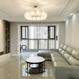 Glass Feather Chandelier Arkstarhome