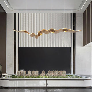 Gold Ribbon Chandelier Arkstarhome