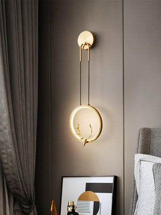 Golden Antler Wall Light Arkstarhome