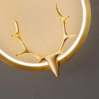 Golden Antler Wall Light Arkstarhome