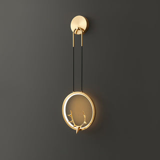 Golden Antler Wall Light Arkstarhome