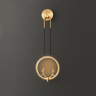 Golden Antler Wall Light Arkstarhome