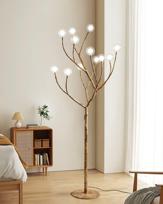 Imitation Wood Floor Lamp Ledecoo