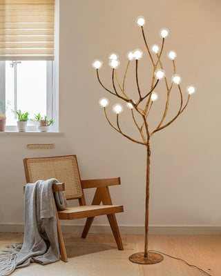 Imitation Wood Floor Lamp Ledecoo